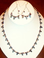Kyanite and Garnet Necklace and Earrings