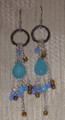 Sterling Silver Earrings with Resin Beads