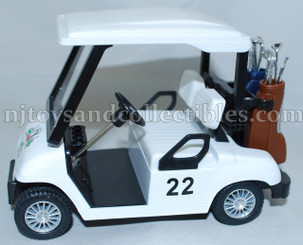 Diecast Metal Vehicle: Worldwide Golf Cart with Pull Back Action