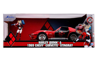 DC Comics Corvette Stingray with Harley Quinn Diecast Figure
