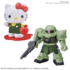 Gundam Hello Kitty Zaku II Cross Silhouette Model Kit