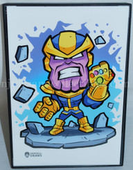 Denzell Draws 4x6 Thanos Glicee Art Prints with Frame