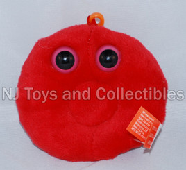 Giant Microbes Red Blood Cell Plush Keychain