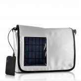 Solar Charger Messenger Bag with 2200 mAh Battery