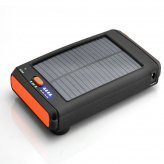 Solar Charger and Battery with Flashlight