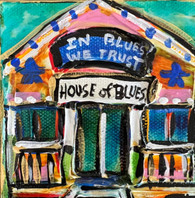 House of Blues mini painting
