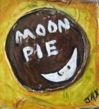Moon Pie mini painting