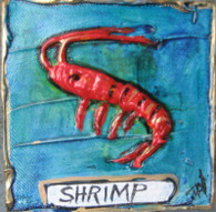 Shrimp mini painting