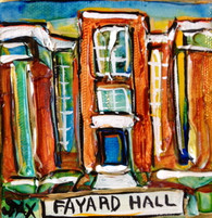 SLU -Fayard Hall mini painting