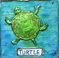 Turtle mini painting