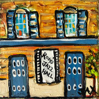 Rosy's Jazz Hall mini painting