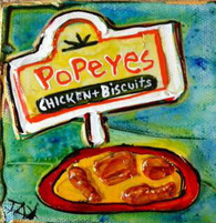 Popeye's Mini Painting