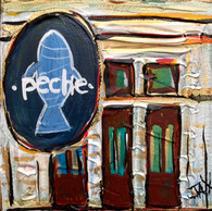 Peche restaurant Mini Painting