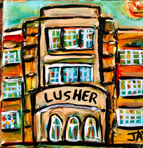 Lusher high school mini painting
