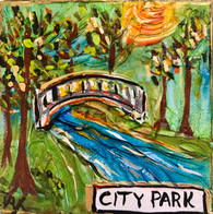 City Park Mini Painting - New Orleans art