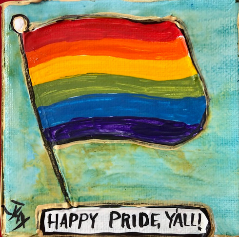 Pride Flag Mini Painting