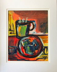 Coffee & Beignets- 11 x 14" - Original Art Matted