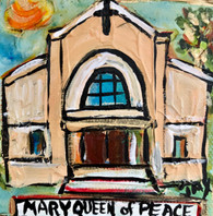 Mary Queen of Peace Mini Painting