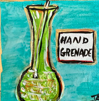 Hand Grenade Cocktail Mini Painting