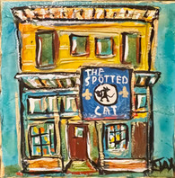 Spotted Cat Mini Painting