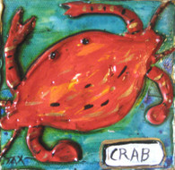 Crab mini painting