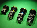 ZEISS MICROSCOPE OBJECTIVES - SET OF FOUR