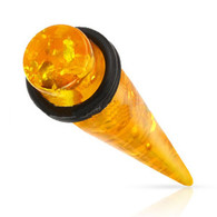TAM Solid Synthetic Amber Taper with O-Rings