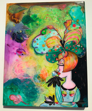 SOLD-Magical cafe Original Painting