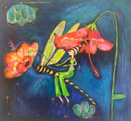 Midnight Dragonfly Original Painting
