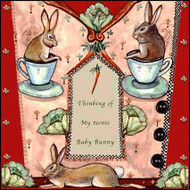 Baby Bunny Tile Trivet