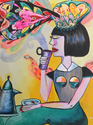 Coffee Imagination Original Painting