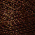Valdani Perle Cotton #12 solids - 1645 Red Brown Dark