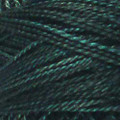 Valdani Perle Cotton #12 variegated - Heirloom collection - H203 Blackened Teal