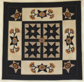 Midnight Blossoms Wool Wall Quilt