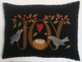Joy pillow kit by Auntie Ju's Quilt Choppe