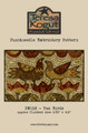 Two Birds  punch needle pattern 152 designed by Teresa Kogut