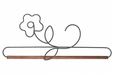 12 Inch Witch/'s Hat Shaped Project Holder or Quilt Hanger Dark Gray Metal with Wooden Dowel From Ackfeld Manufacturing BRAND NEW