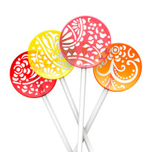 Lollipops - Fruit Dessert with Candied Vanilla Glaze - Mix (5)
