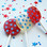 red lollipops, blue lollipops, star lollipops, fourth of July, Fourth of July lollipops, patriotic lollipops, ribbon lollipops, lollipop holder, party lollipops, picnic lollipops, July 4th, parade lollipops, vegan lollipops, natural lollipops, organic lollipops, graduation party, graduation lollipops, graduation party lollipops