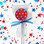 red lollipops, blue lollipops, star lollipops, fourth of July, Fourth of July lollipops, patriotic lollipops, ribbon lollipops, lollipop holder, party lollipops, picnic lollipops, July 4th, parade lollipops, vegan lollipops, natural lollipops, organic lollipops, graduation party, graduation lollipops, graduation party lollipops