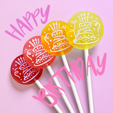 happy birthday, birthday, birthday lollipops, cake, cake lollipops, party lollipops, birthday boy, birthday girl, party favors, party gifts, party decorations, party decor, fruit lollipops, vegan lollipops, natural lollipops, organic lollipops, birthday party