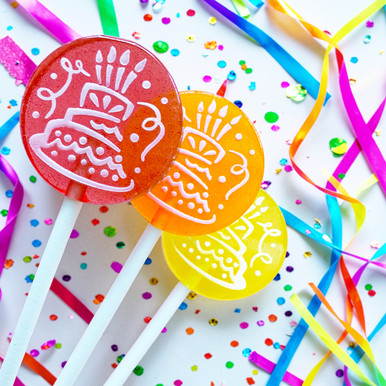 happy birthday, birthday, birthday lollipops, cake, cake lollipops, party lollipops, birthday boy, birthday girl, party favors, party gifts, party decorations, party decor, fruit lollipops, vegan lollipops, natural lollipops, organic lollipops, birthday party