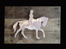 Reclaimed Wood with Metal English Rider 