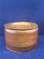 VINTAGE WOODEN TOBACCO BOWL WITH HAMMERED COPPER LID ASHTRAY