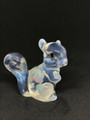 RARE VINTAGE FENTON OPALESCENT HAND PAINTED GLASS SQUIRREL