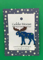 NEW WITH TAG GOLDIE MOOSE PIN WITH REAL GOLD NUGGET EYE