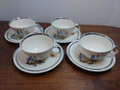 EXTREMELY RARE! "FAR EAST" CUP & SAUCER SET (2 PIECE) BY PADEN CITY POTTERY, USA