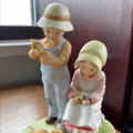 1978 HOLLY HOBBIE DESIGNERS' COLLECTION BOY & GIRL WITH KITTENS