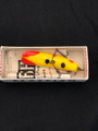 VINTAGE HELIN'S TACKLE YELLOW FLAT FISH LURE