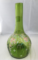 ANTIQUE LIME GREEN HAND PAINTED BARBER BOTTLE 